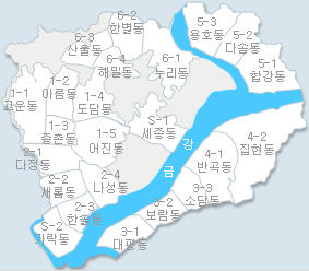 행정중심복합도시 지도
